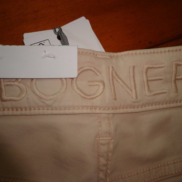 NWT BOGNER Julie-C Slim Fit Jeans 27 Beige Zip Button Closure Pockets Stretch - Picture 9 of 13